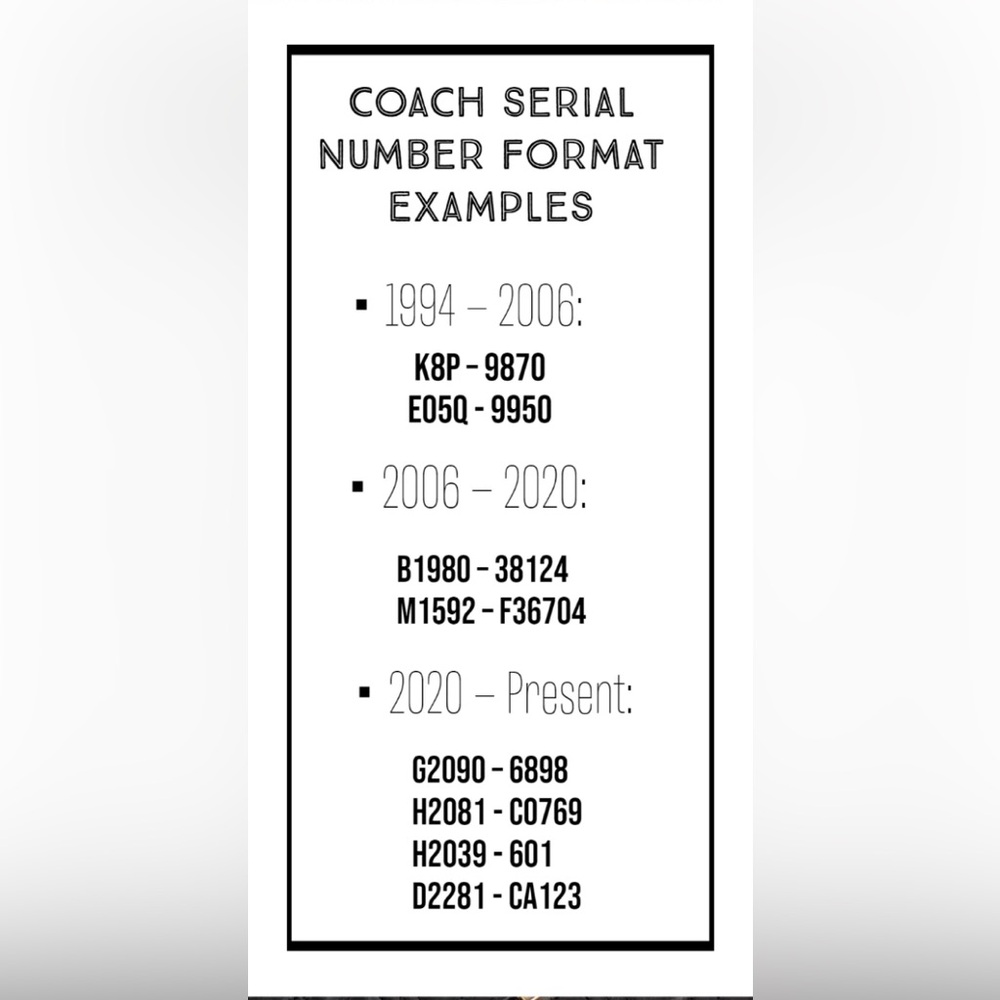 COACH Information - Picture 2 of 8